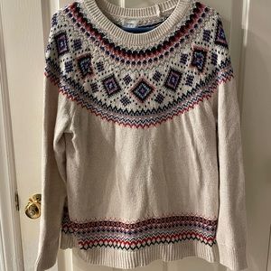 Old Navy Fair Isle Crew Neck Sweater